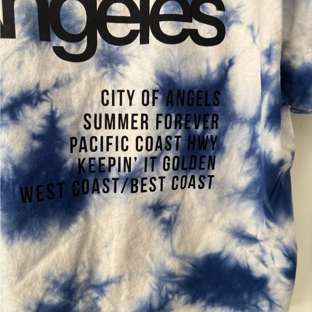 Mighty Fine Blue and White Tie-Dye Tee